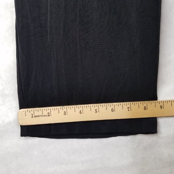 Chico's Travelers Pants Women’s XL Short Slinky Wide Leg Pull On Crop Black - Picture 12 of 12